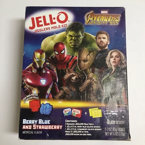 Marvel Avengers Jello Jigglers Molds Kit 12 Jello Shots Bar NO JELLO NEW 2020 - Picture 5 of 9